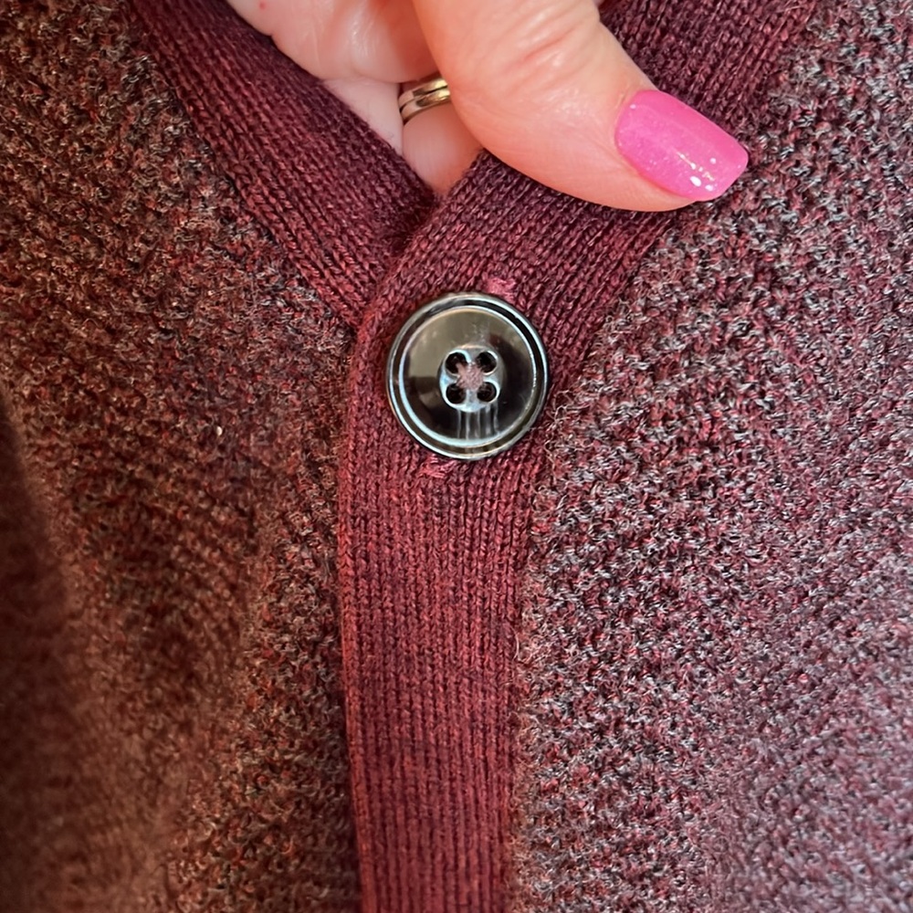 Hart Schaffner Marx Merino Wool Blend Cardigan - Picture 4 of 8